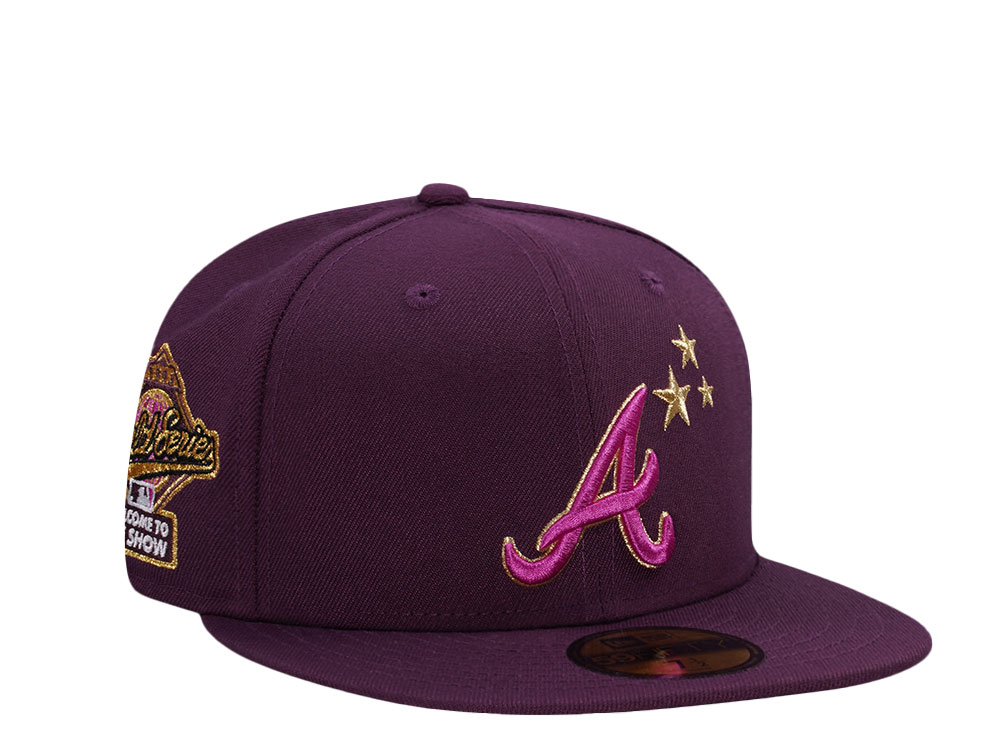 New Era Atlanta Braves World Series 1995 Maroon Prime Edition 59Fifty Fitted Hat