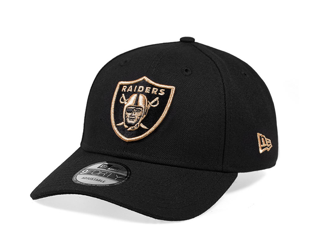 【新品】 NEW ERA Raiders キャップ 黒金刺繍 9FORTY New Era Las Vegas Raiders Black and Gold Edition 9Forty Snapback