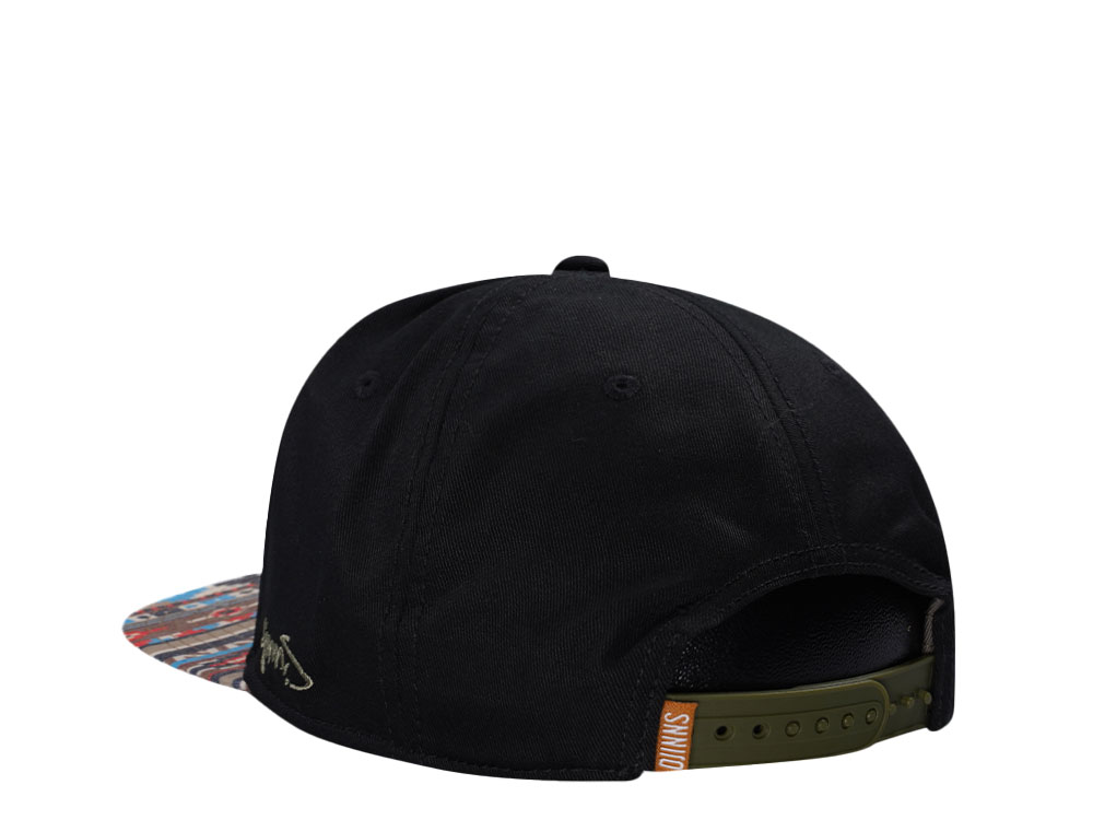 Djinns Aztec Black 6 Panel Snapback Hat