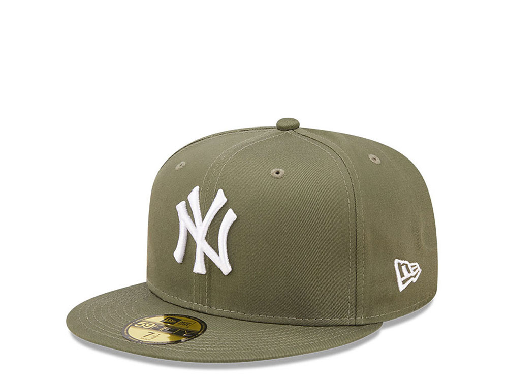 New Era New York Yankees Plain Olive Prime Edition 59Fifty Fitted Hat