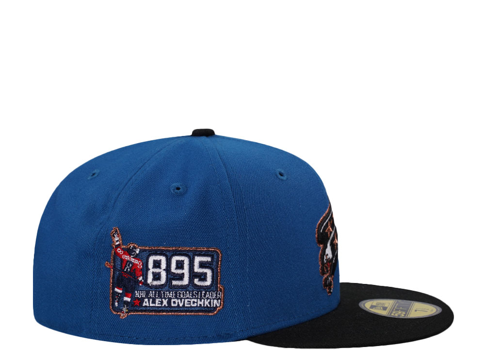 New Era Washington Capitals All Time Goals Ovechkin Blue Two Tone Edition 59Fifty Fitted Hat