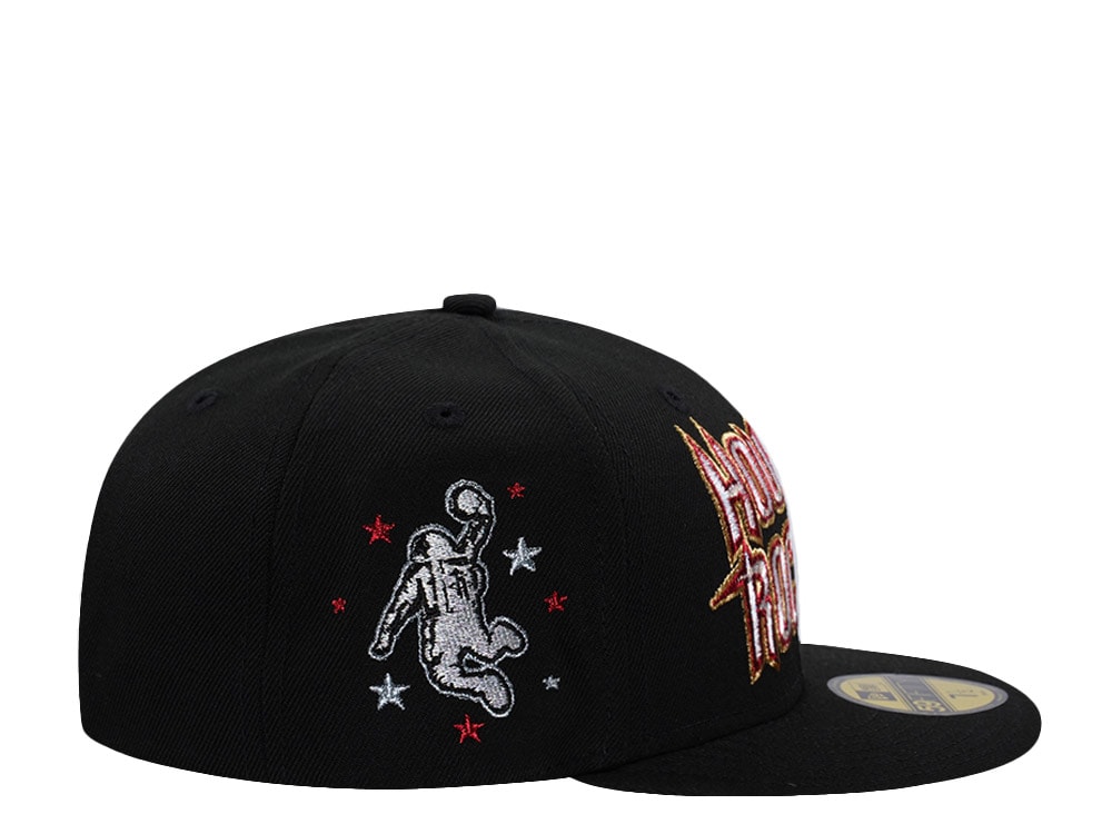 New Era Houston Rockets I Love This Game Metallic Black Prime Edition 59Fifty Fitted Hat