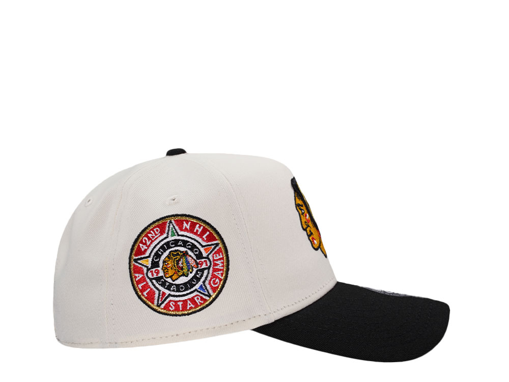 New Era Chicago Blackhawks All Star Game 1991 Chrome Two Tone Edition 9Forty A Frame Snapback Hat