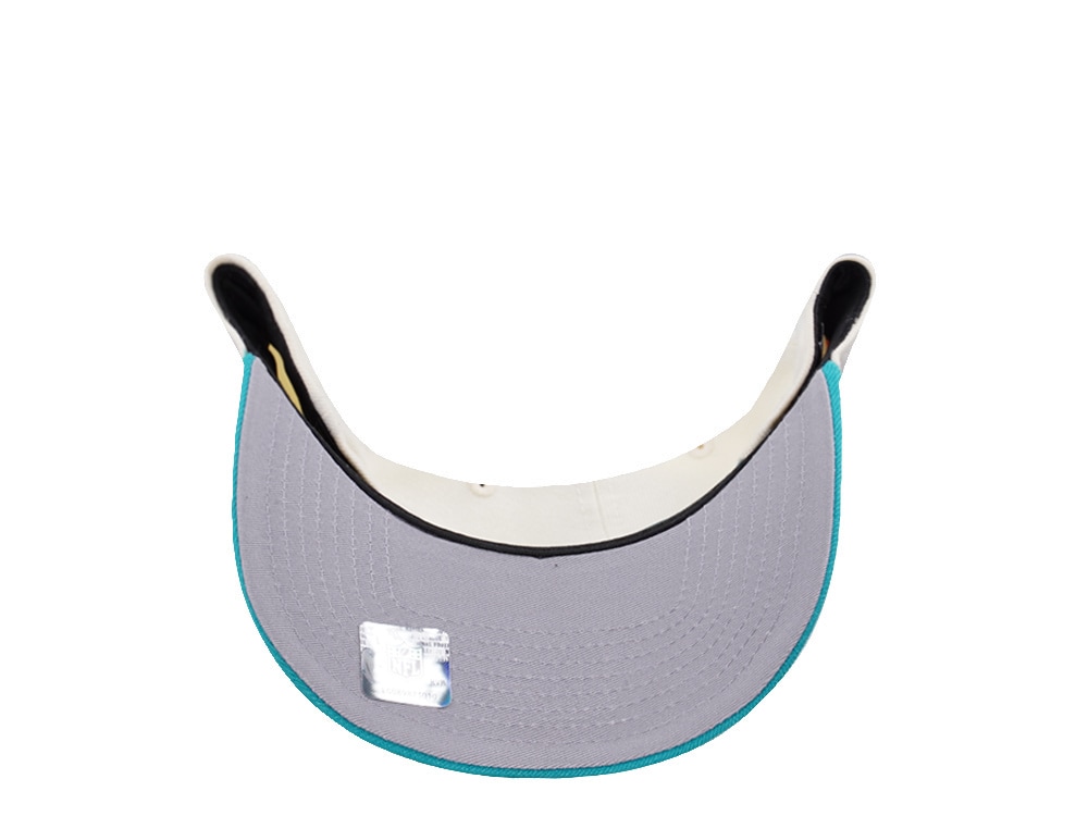 New Era Miami Dolphins 50th Anniversary Chrome Two Tone Edition 9Fifty A Frame Snapback Hat