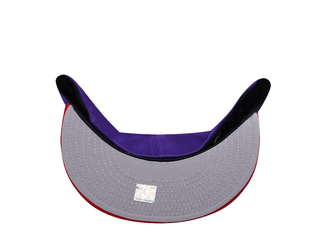 New Era Toronto Raptors 20th Anniversary Purple Two Tone Edition 59Fifty Fitted Hat