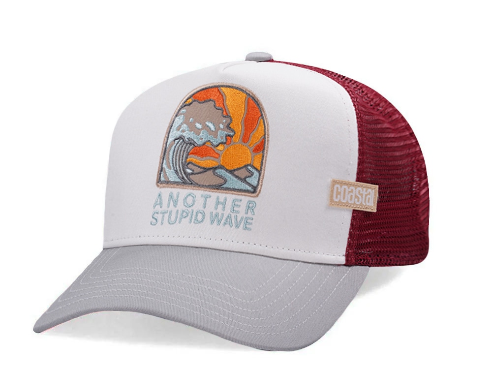 Djinns HFT Another Stupid Wave White Coastal Edition Trucker Snapback Hat