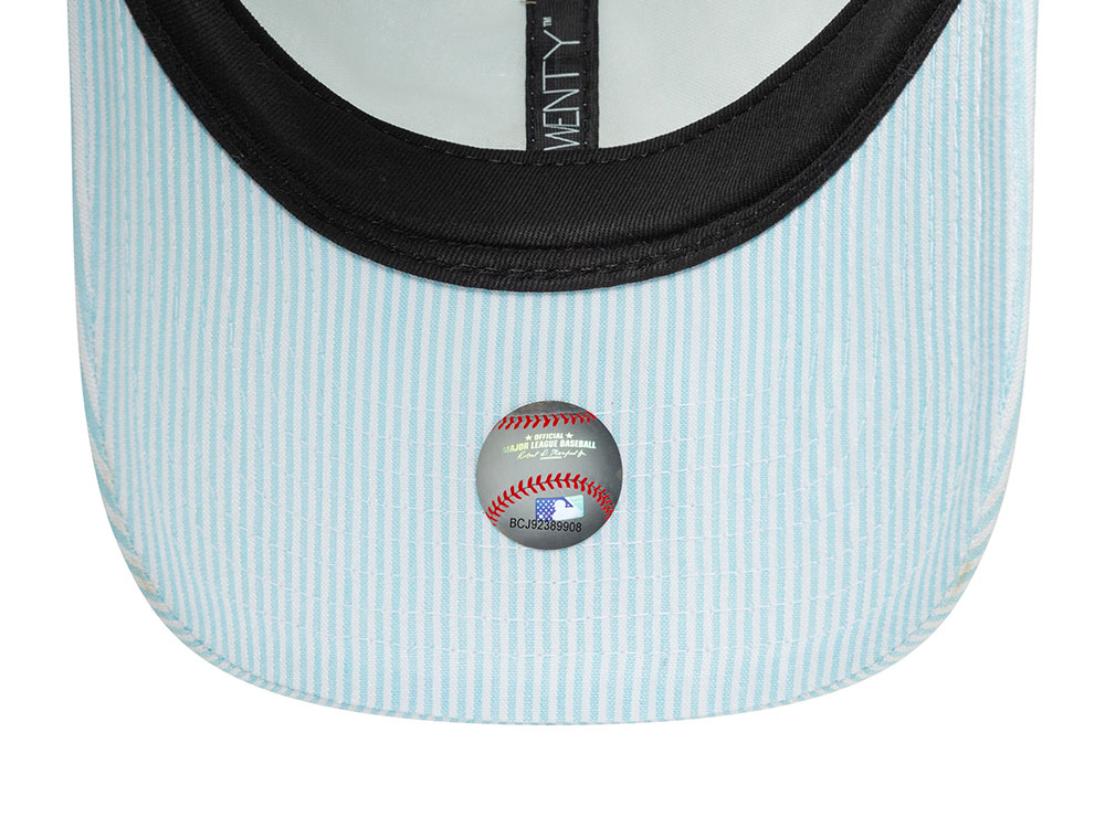 New Era Los Angeles Dodgers Seersucker Light Blue 9Twenty Strapback Hat