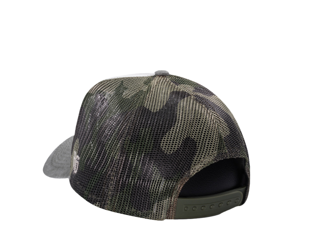 Parallel Union Stencil Script White Edition Trucker Snapback Hat