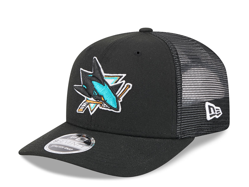 New Era San Jose Sharks Black Edition 9Seventy Trucker Snapback Hat