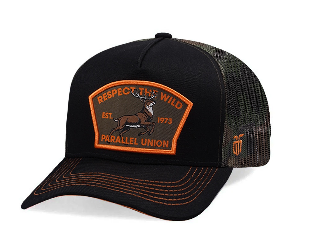 Parallel Union Respect The Wild Patch Black Edition Trucker Snapback Hat