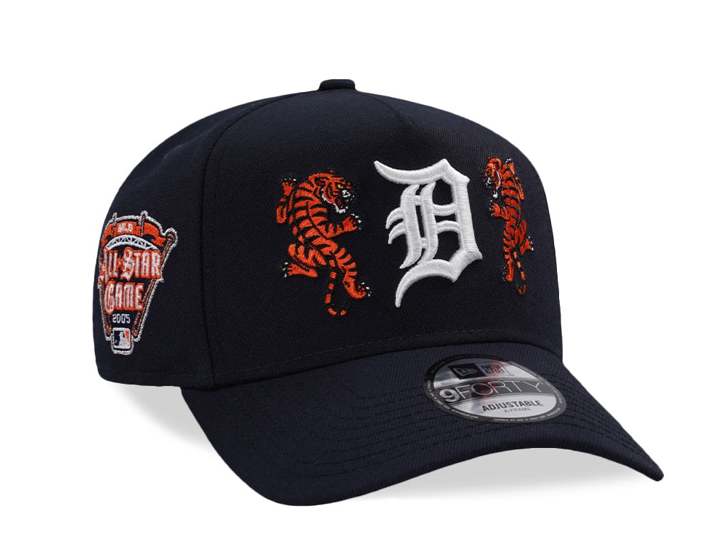 New Era Detroit Tigers All Star Game 2005 Navy Prime Edition 9Forty A Frame Snapback Hat