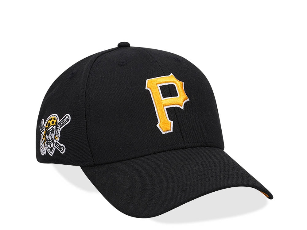 47Brand Pittsburgh Pirates Black Sure Shot MVP Snapback Hat