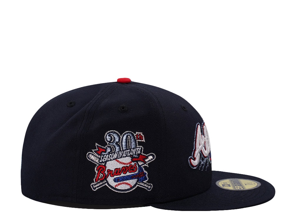 New Era Atlanta Braves 30th Anniversary Navy Prime Edition 59Fifty Fitted Hat