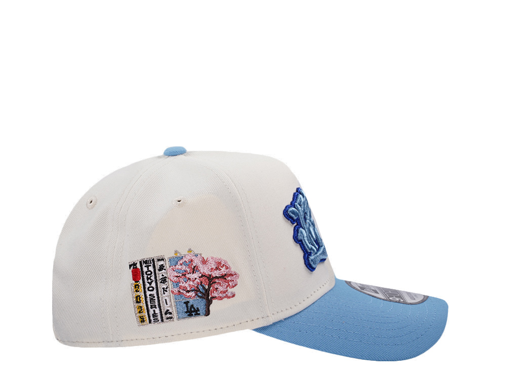 New Era Los Angeles Dodgers Tokyo Series Chrome Two Tone Edition 9Forty A Frame Snapback Hat