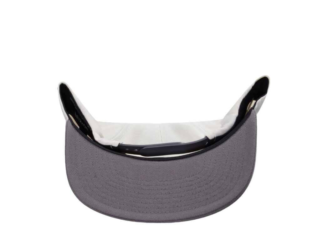 Brixton Supply Logo White Snapback Hat