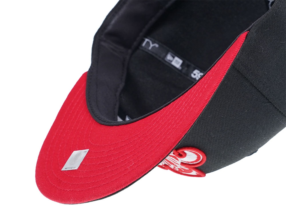 New Era New Orleans Pelicans Red and Grey Edition 59Fifty Fitted Hat