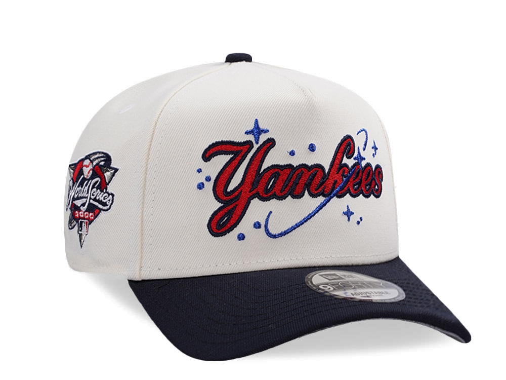 New Era New York Yankees World Series 2000 Chrome Two Tone Edition 9Forty A Frame Snapback Hat