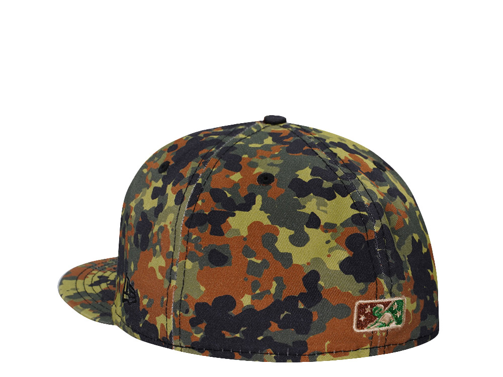 New Era Arkansas Travelers Mad Mallards Flecktarn Copper Edition 59Fifty Fitted Hat