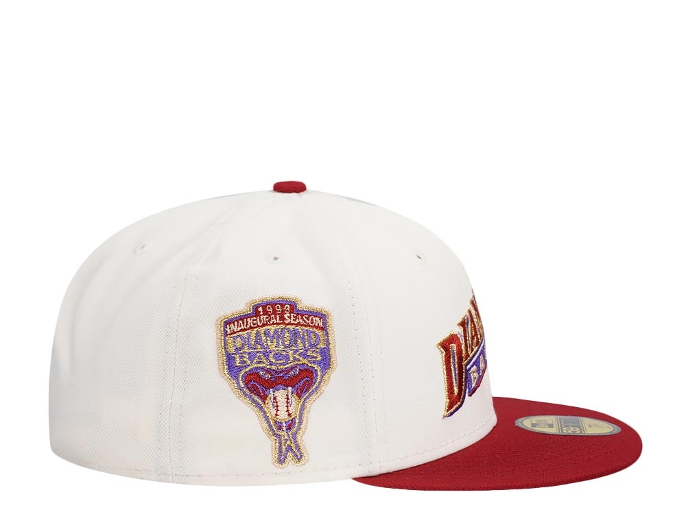 New Era Arizona Diamondbacks Inaugural Season 1998 Chrome Gold Two Tone Edition 59Fifty Fitted Hat