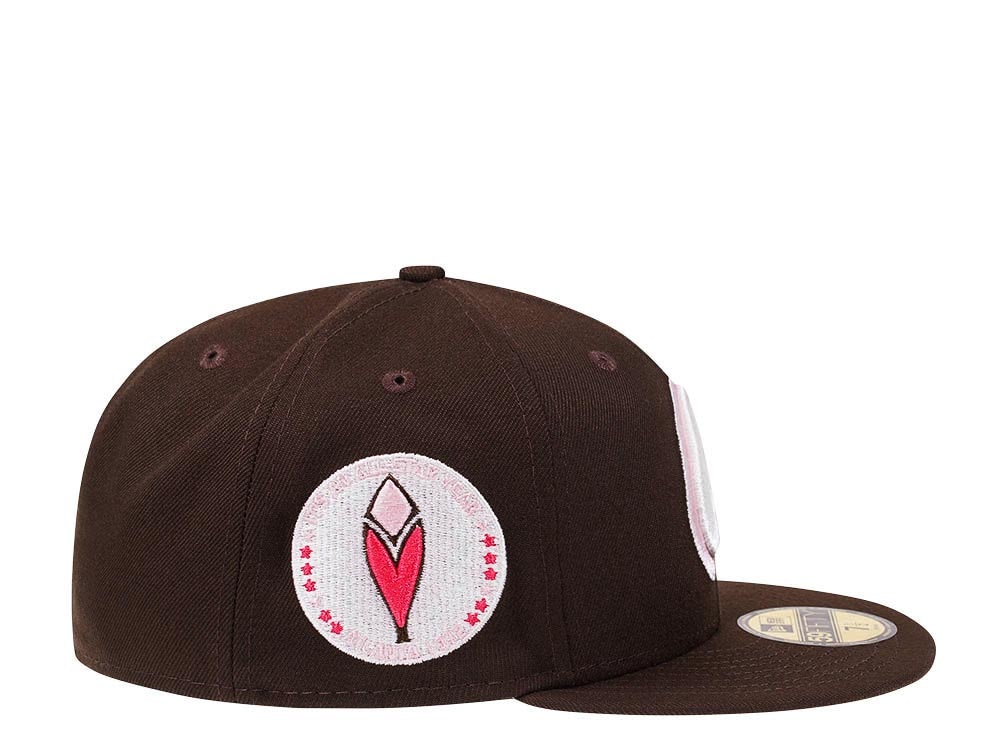 New Era Atlanta Braves All Star Game 1972 Coffee Pink Edition 59Fifty Fitted Hat