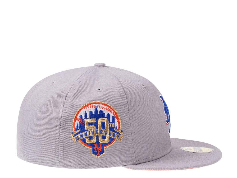 New Era New York Mets 50th Anniversary Fresh Gray Edition 59Fifty Fitted Hat