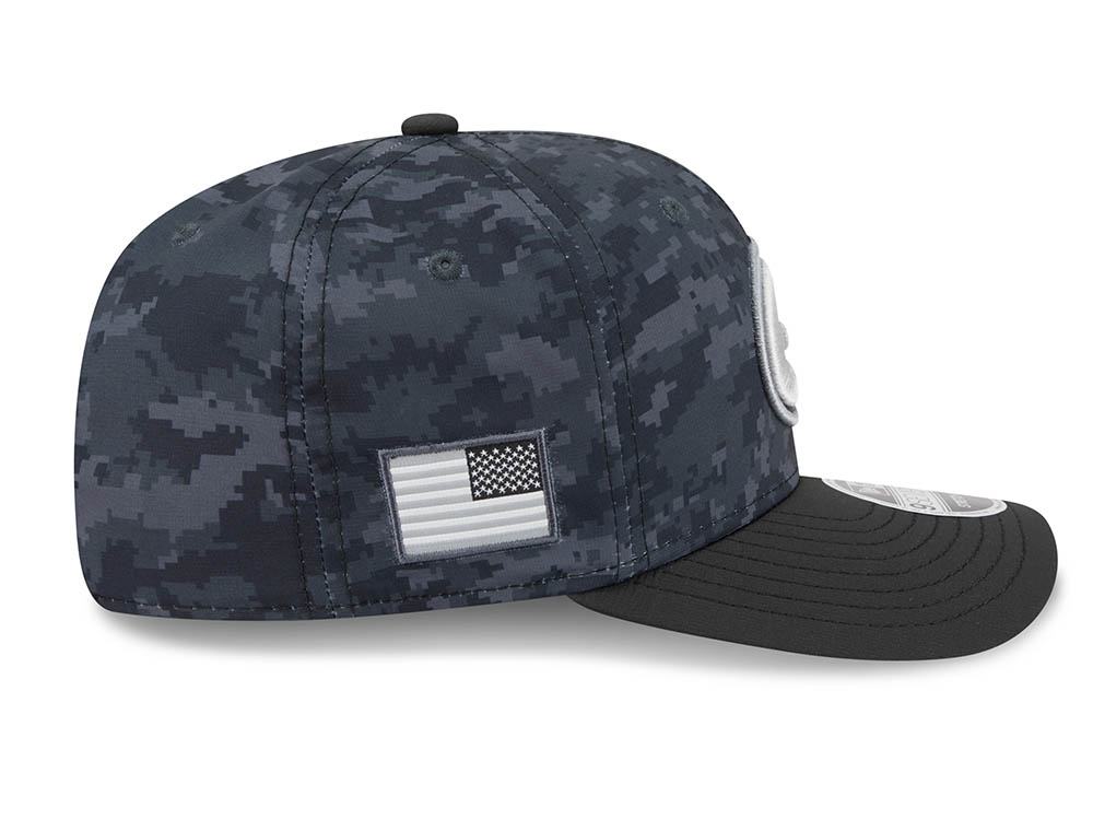 New Era Green Bay Packers NFL Salute to Service 2026 Digi Camo Black 9Seventy Stretch Snapback Hat