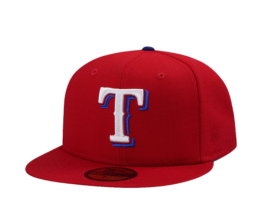 New Era Texas Rangers Wool Authentic On-Field Scarlet Prime Edition 59Fifty Fitted Hat