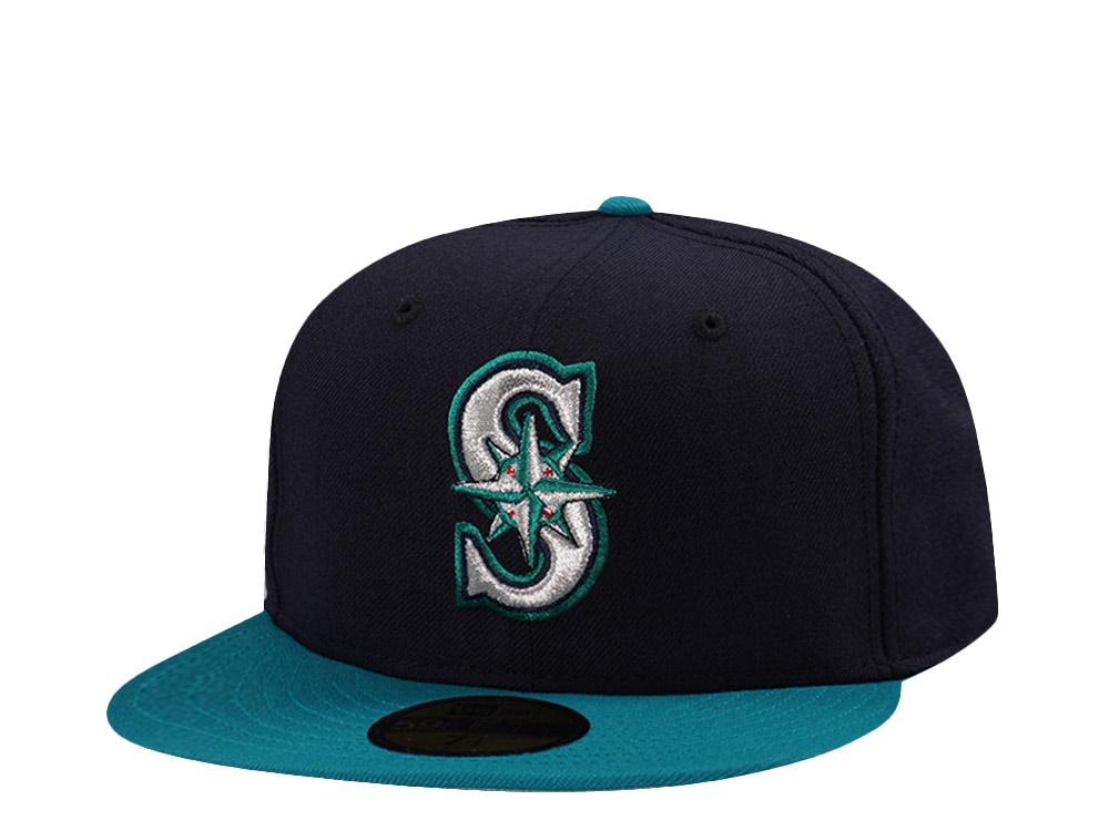 New Era Seattle Mariners Wool Authentic On-Field Green Two Tone Edition 59Fifty Fitted Hat