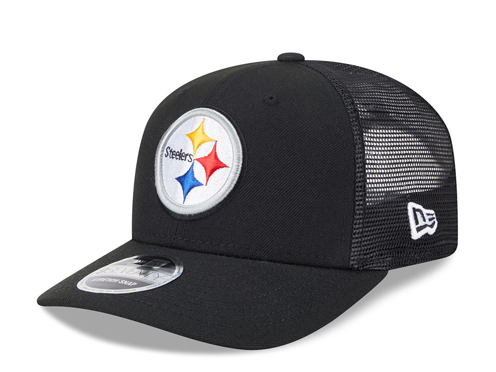 New Era Pittsburgh Steelers Black Edition 9Seventy Trucker Snapback Hat