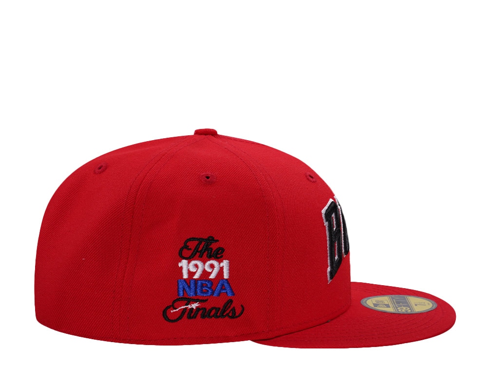 New Era Chicago Bulls NBA Finals 1991 Red Prime Edition 59Fifty Fitted Hat