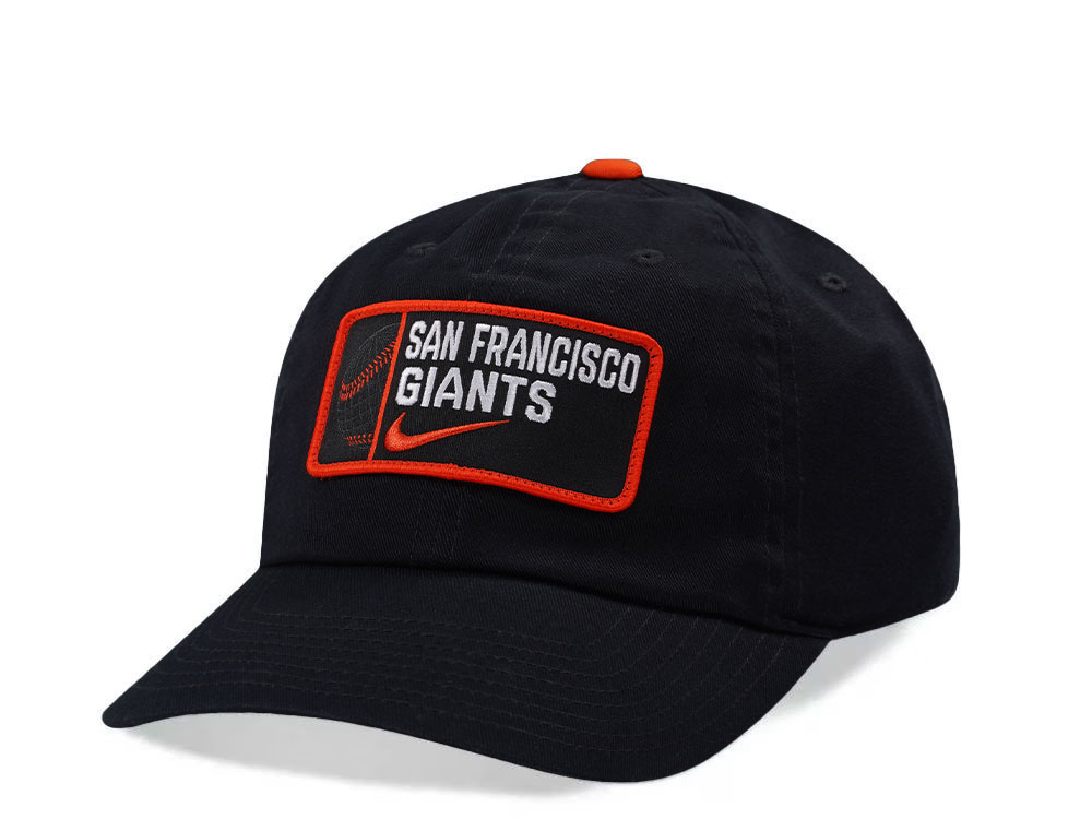 Nike San Francisco Giants Primetime Club Black Edition Strapback Hat