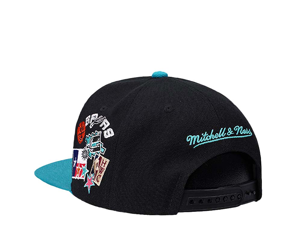 Mitchell & Ness San Antonio Spurs Patch Overload Hardwood Classic Snapback Hat