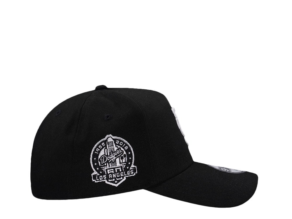 New Era Los Angeles Dodgers 60th Anniversary Black Prime Edition 9Forty A Frame Snapback Hat