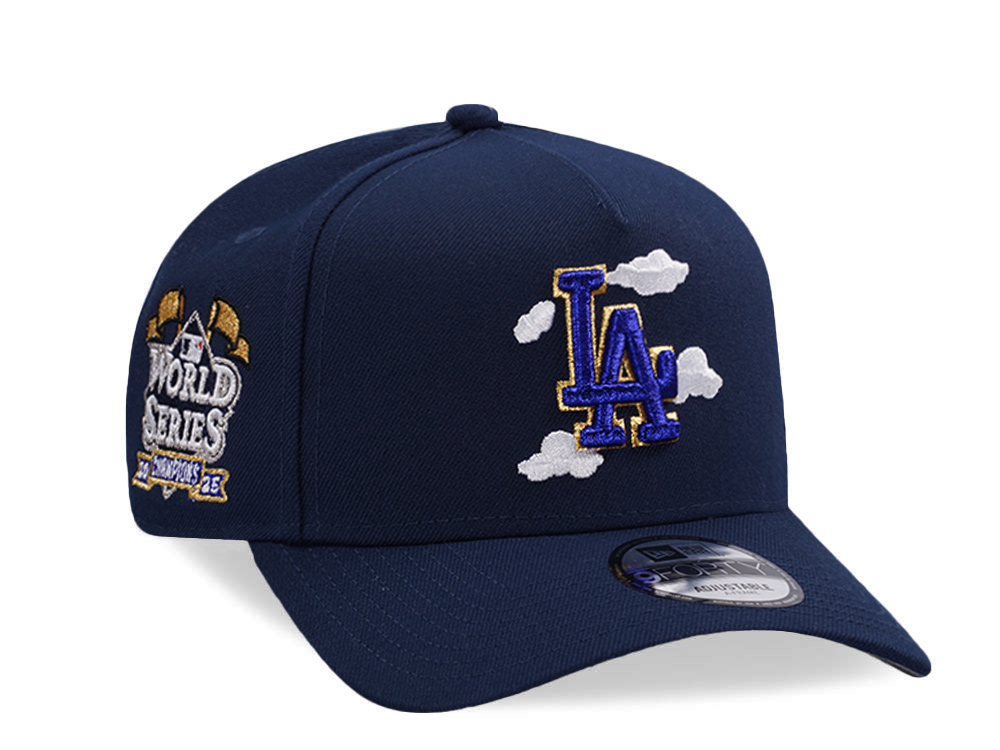 New Era Los Angeles Dodgers World Series 2025 Ocean Blue Prime Edition 9Forty A Frame Snapback Hat