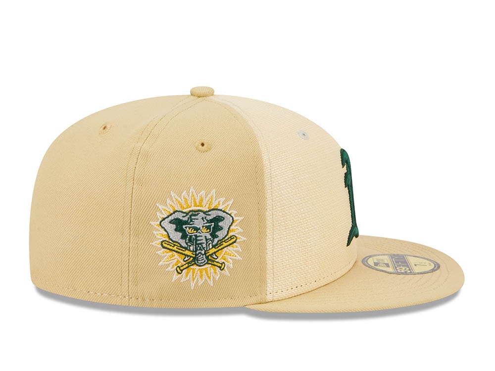 New Era Oakland Athletics Raffia Front Vegas Gold Edition 59Fifty Fitted Hat