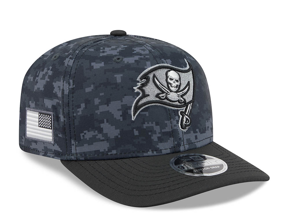 New Era Tampa Bay Buccaneers NFL Salute to Service 2026 Digi Camo Black 9Seventy Stretch Snapback Hat