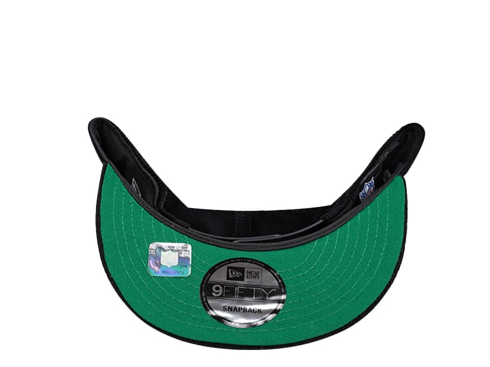 New Era Green Bay Packers Black Corduroy Edition 9Fifty Snapback Hat