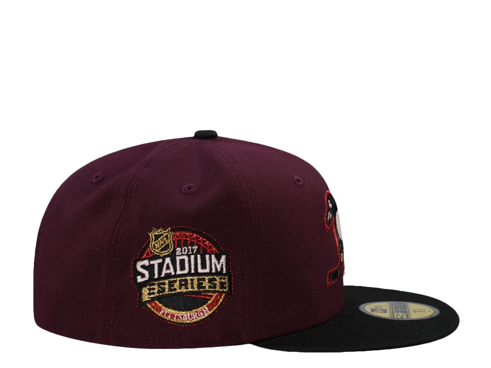 New Era Pittsburgh Penguins Stadium Series 2017 Maroon Two Tone Edition 59Fifty Fitted Hat