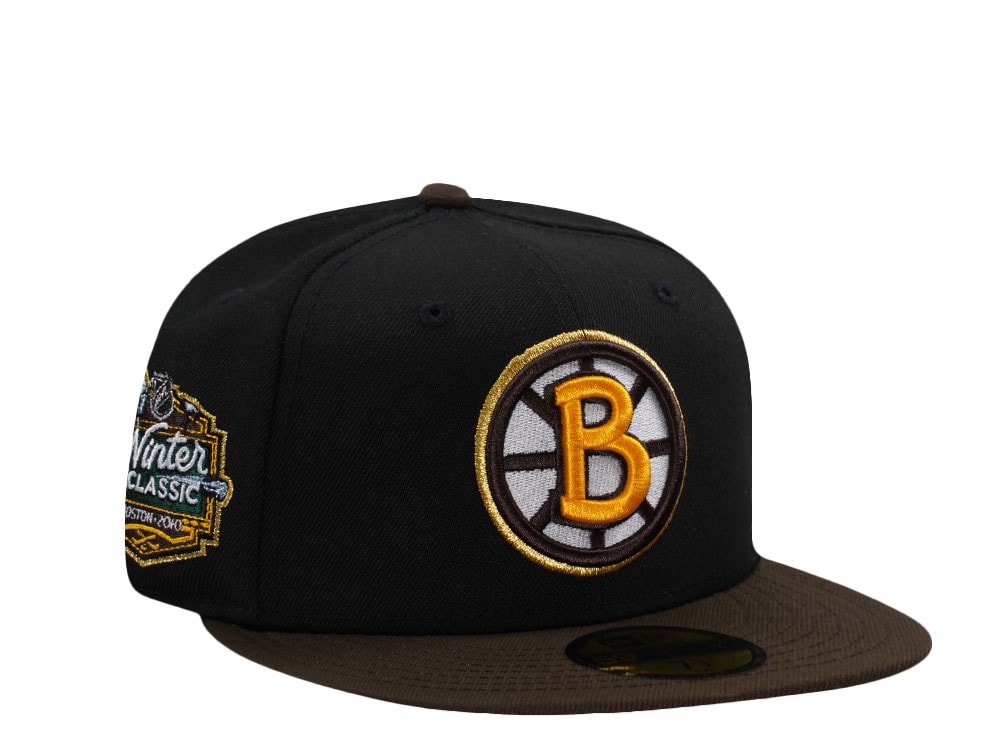 New Era Boston Bruins Winter Classic 2010 Black Two Tone Edition 59Fifty Fitted Hat