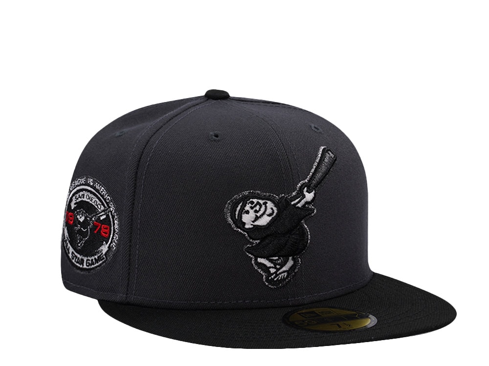 New Era San Diego Padres All Star Game 1978 Anthracite Two Tone Horror Edition 59Fifty Fitted Hat