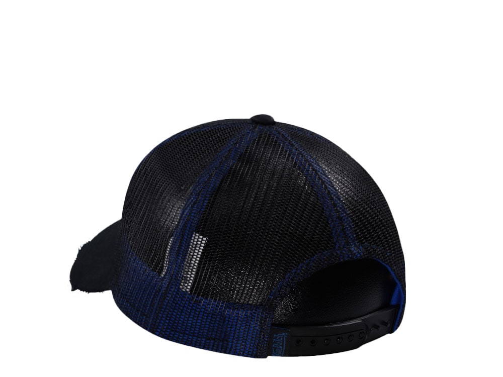 Von Dutch Oval Patch Black Trucker Snapback Cap | TOPPERZSTORE.COM