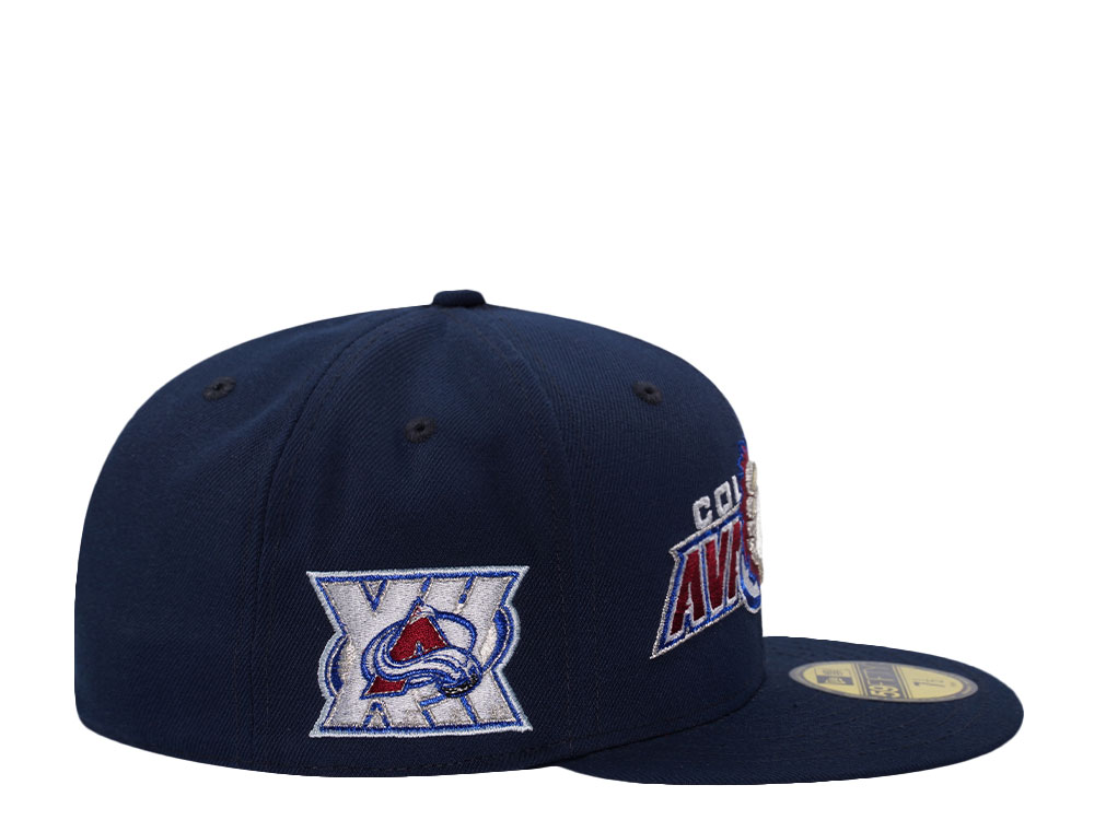 New Era Colorado Avalanche 30th Anniversary Ocean Blue Prime Edition 59Fifty Fitted Hat