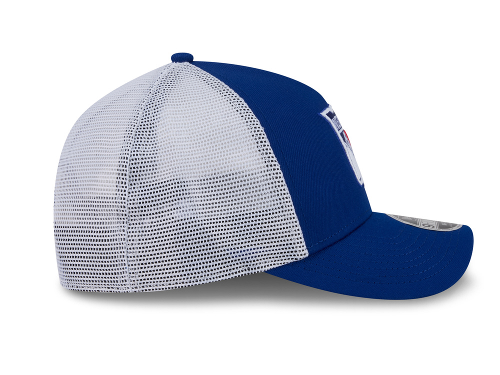 New Era New York Rangers Official Team Color Edition 9Forty M Crown A Frame Trucker Snapback Hat