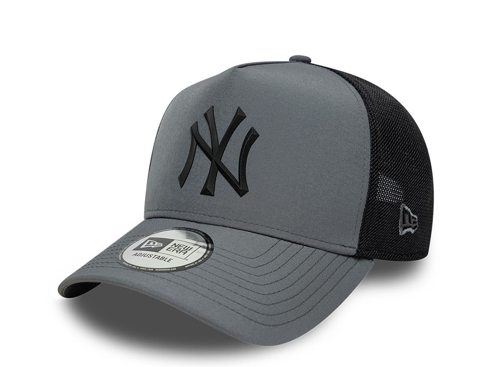 New Era New York Yankees Gray Edition 9Forty A Frame Trucker Snapback Hat