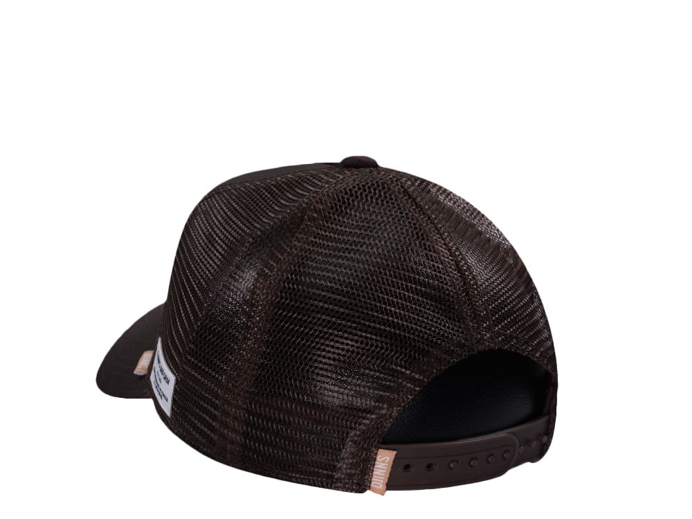 Djinns Glencheck Brown Trucker Snapback Hat