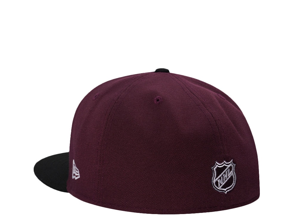 New Era Colorado Avalanche 25th Anniversary Maroon Two Tone Edition 59Fifty Fitted Hat