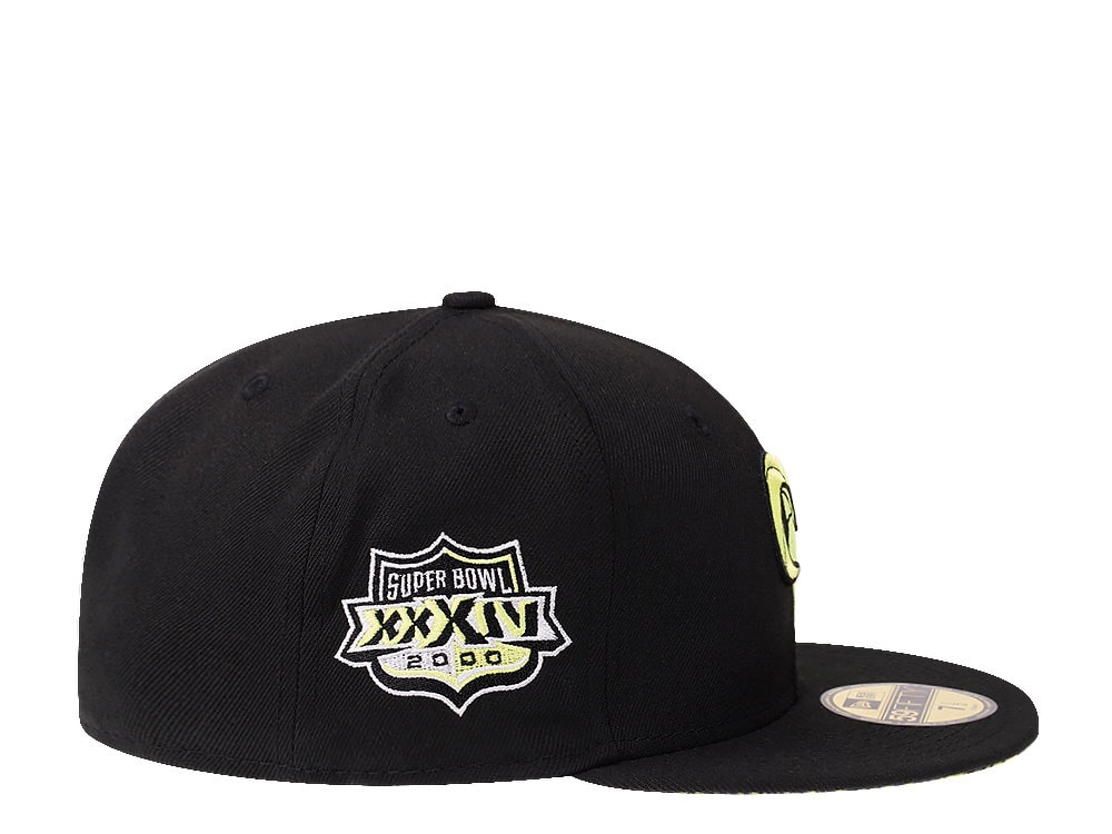 New Era Los Angeles Rams Super Bowl XXXIV Black Summerpop Edition 59Fifty Fitted Hat