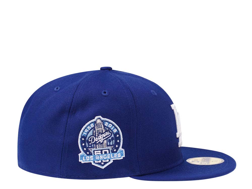 New Era Los Angeles Dodgers 60th Anniversary Glacier Blue Paisley Edition 59Fifty Fitted Hat