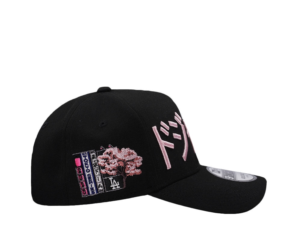 New Era Los Angeles Dodgers Tokyo Series Black Prime Edition 9Forty A Frame Snapback Hat