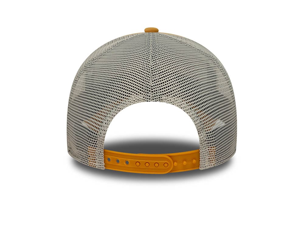 New Era Graphic Patch Beige 9Forty A Frame Trucker Snapback Hat